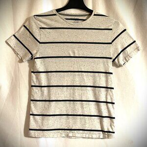 Mens Old Navy Shirt Size Small Navy Blue Stripes & White